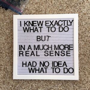 White Felt Letter Board